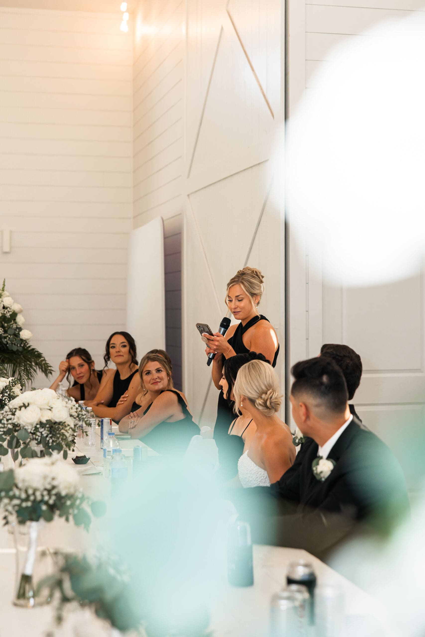 Maid of honor speech at Barn at Grace Hill wedding.
