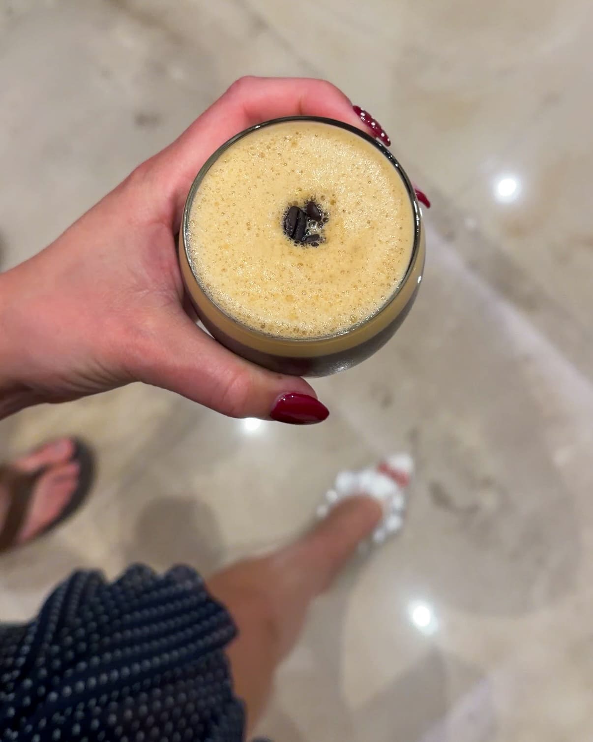 Espresso martini from Serenity Club bar at Haven Riviera Cancun honeymoon