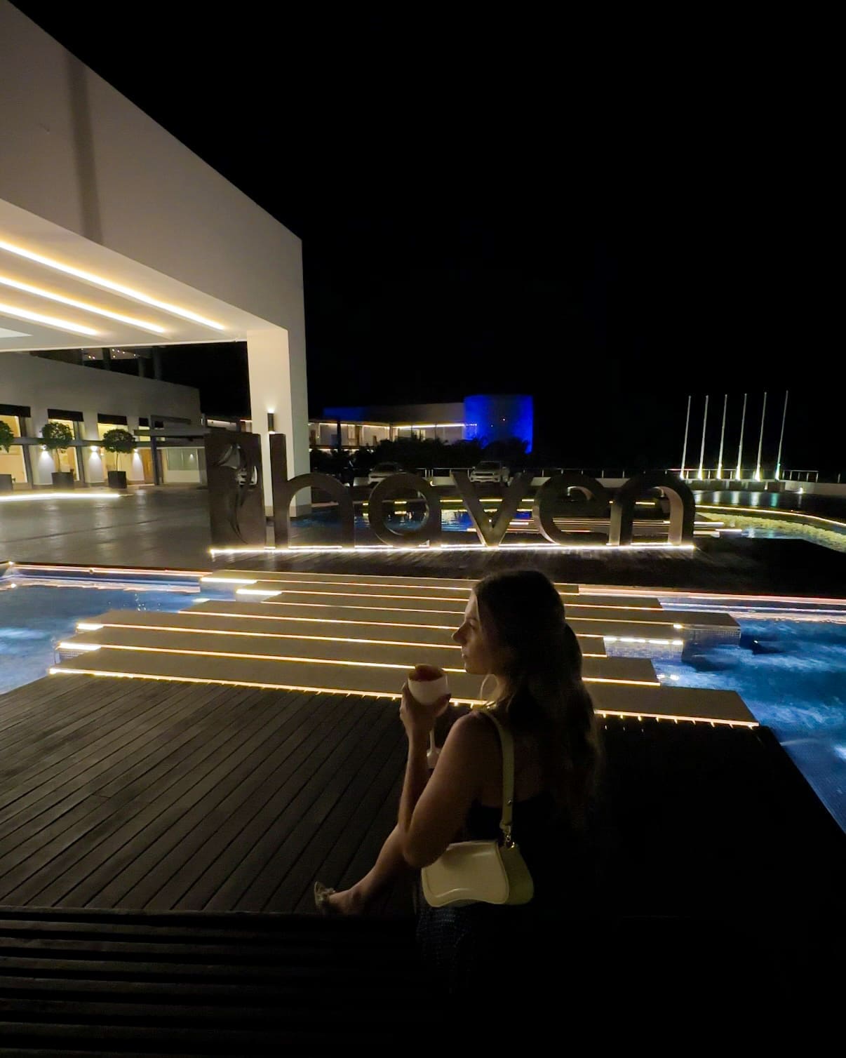 Front view of Haven Riviera Cancun resort entrance