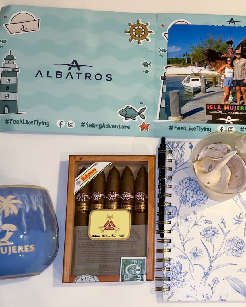 Shopping finds from Isla Mujeres including local souvenirs